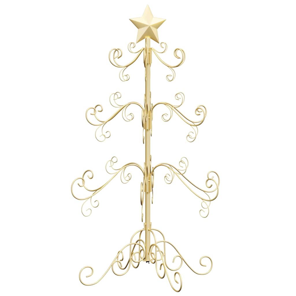 Metal Christmas Tree with Stand Gold 90 cm Powder-coated steel