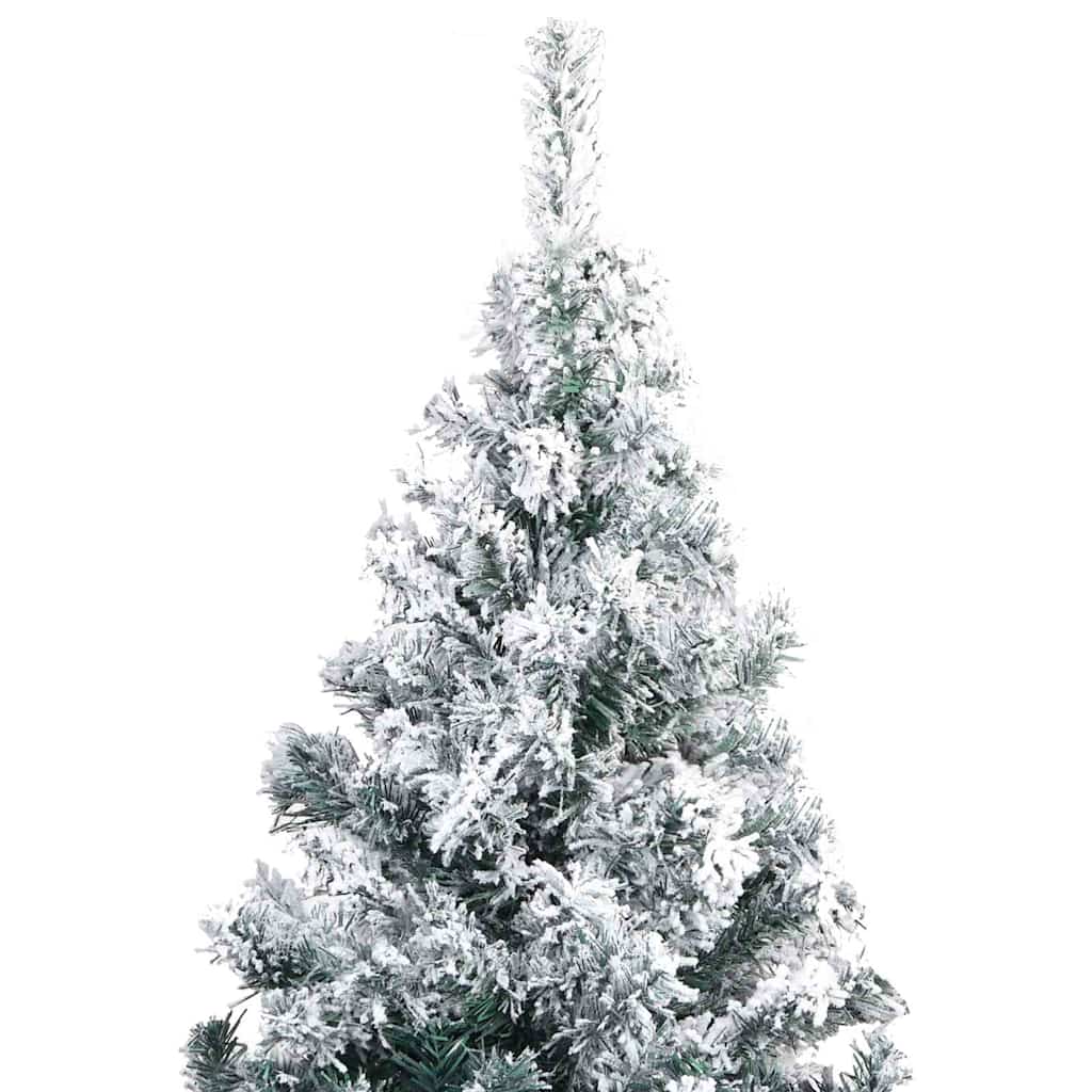 Christmas Tree with Decorative String Lights White 300 cm PVC