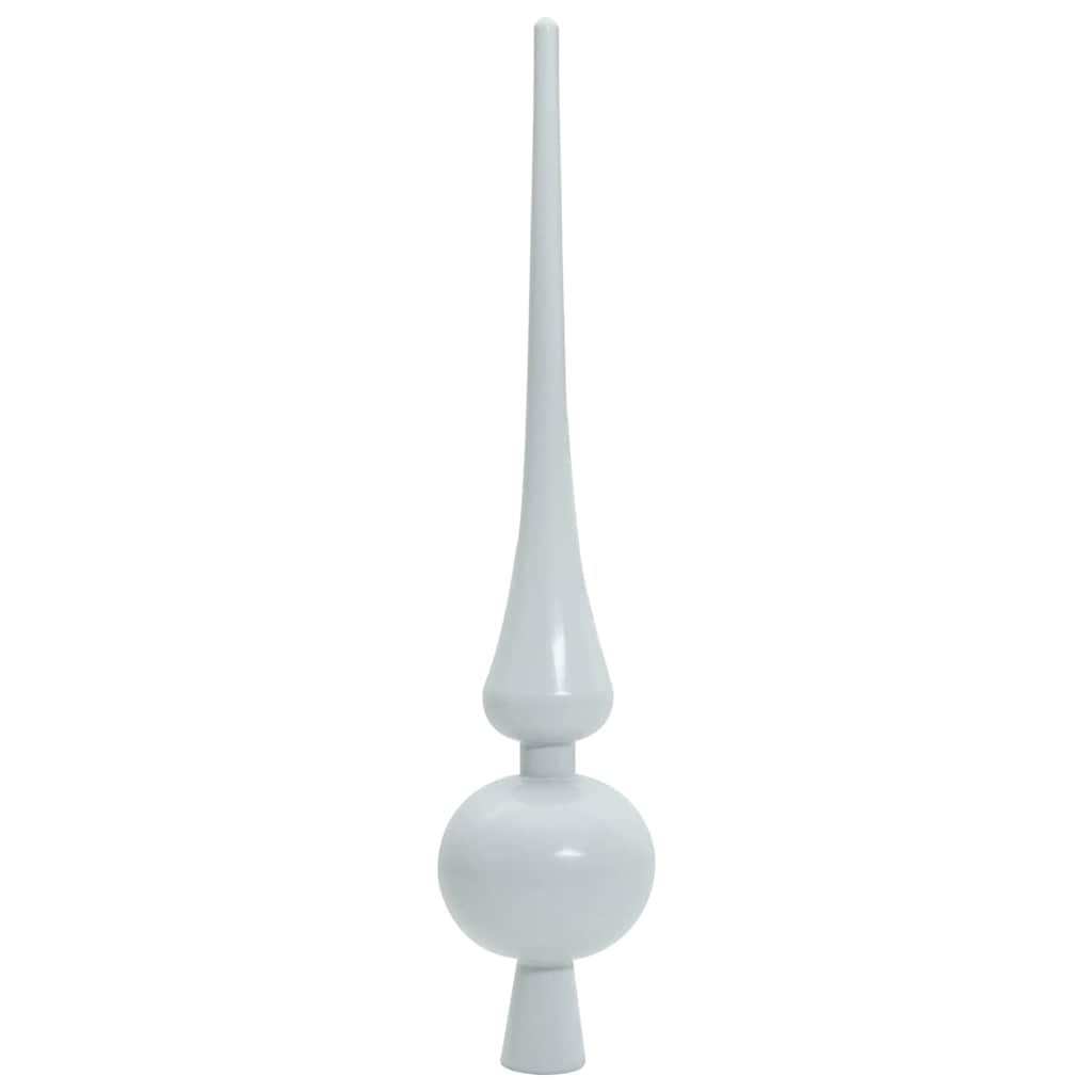 Christmas Tree with Decorative String Lights White 300 cm PVC