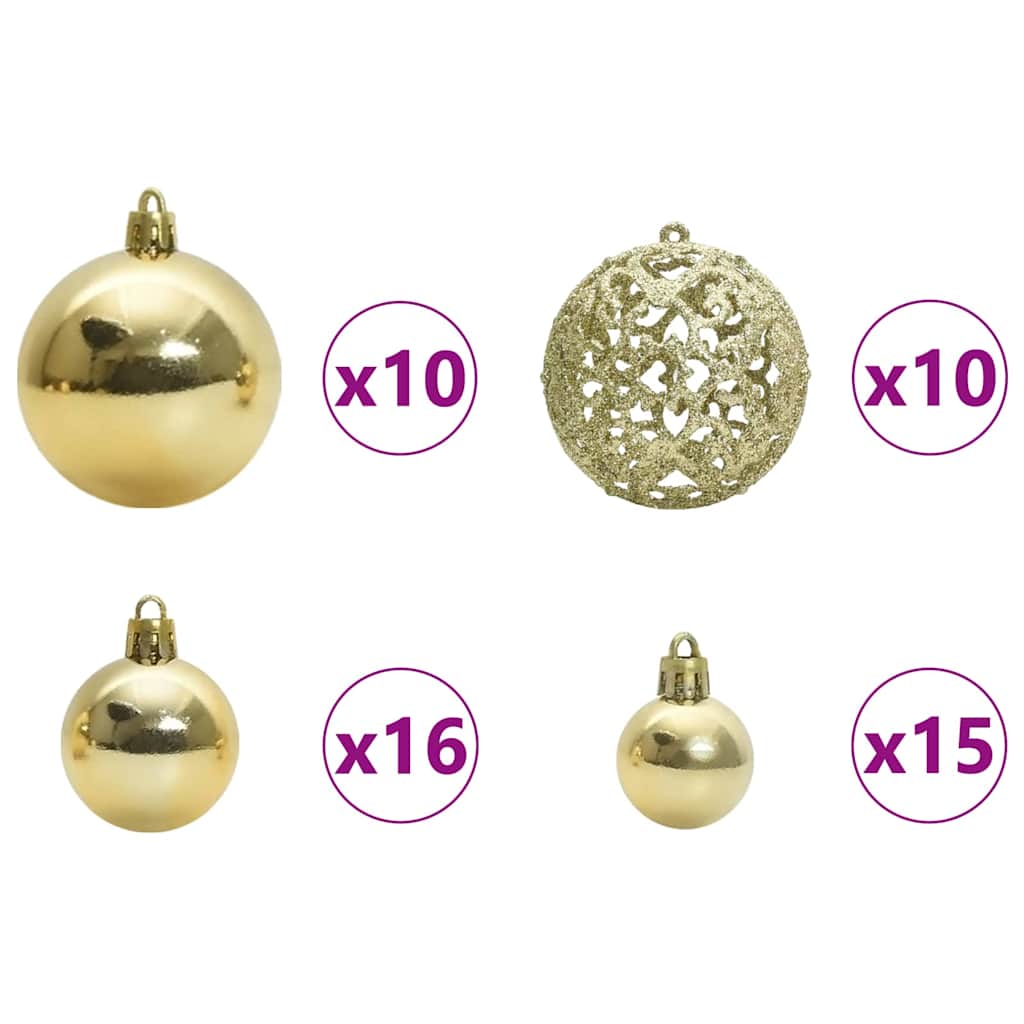 Christmas Tree with Decorative String Lights Green 400 cm PVC