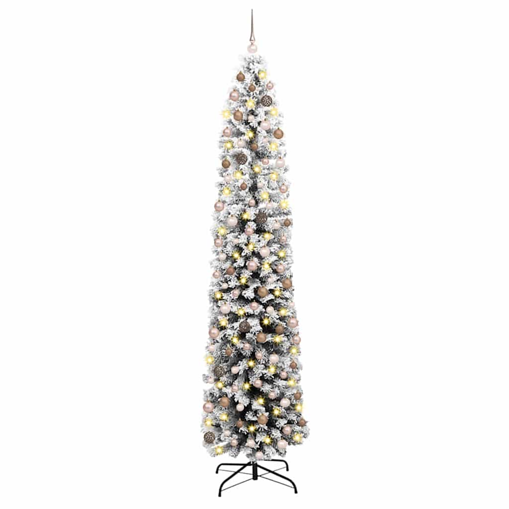 Artificial Christmas Tree with 300 LEDs with Stand Green 240 cm
