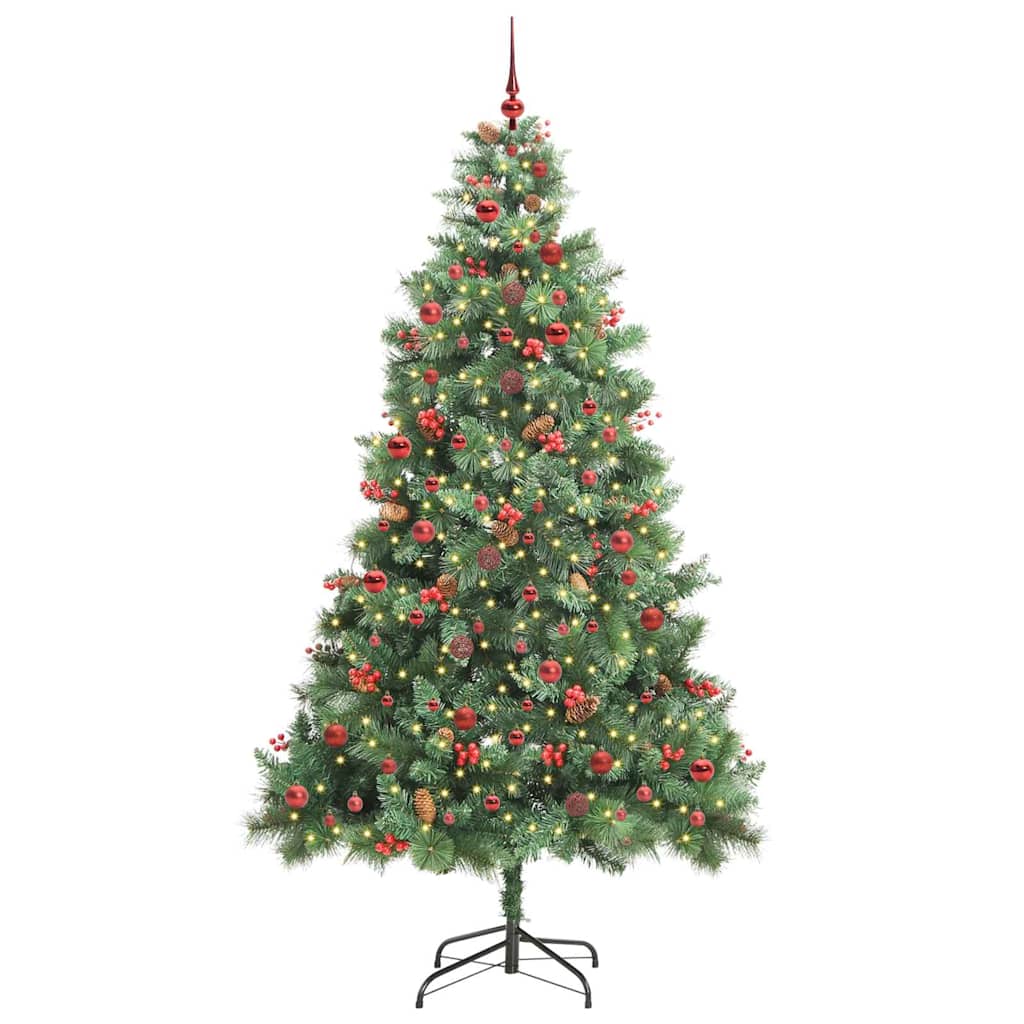 Artificial Christmas Tree Green 240 cm PVC and Metal