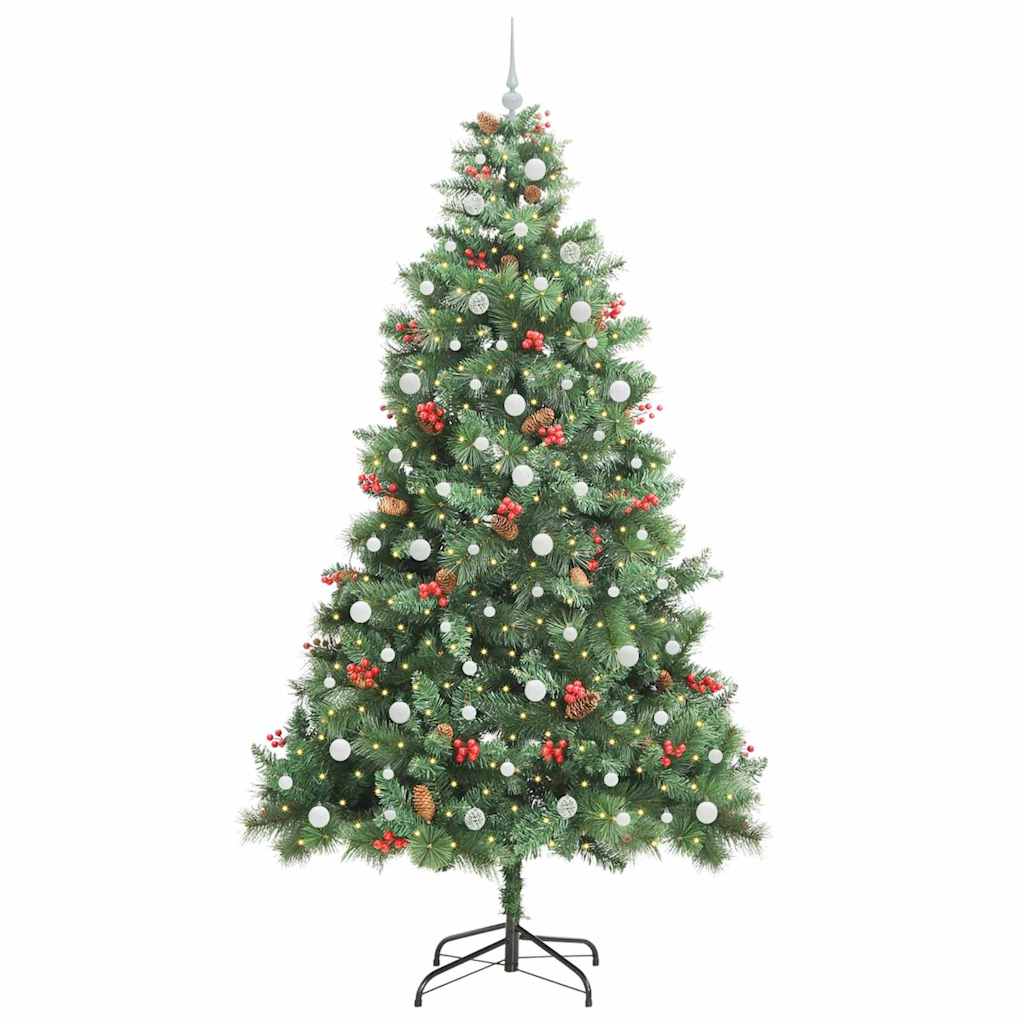 Artificial Christmas Tree Green 240 cm PVC and Metal