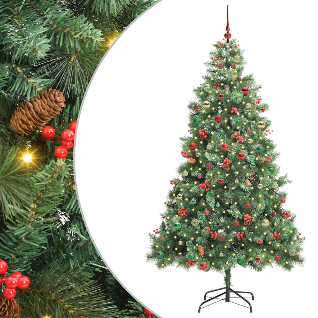 Artificial Christmas Tree Green 240 cm PVC and Metal