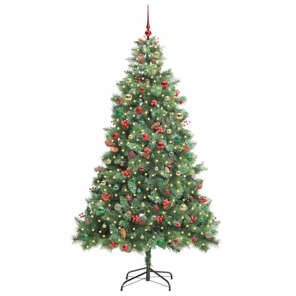 Artificial Christmas Tree Green 240 cm PVC and Metal