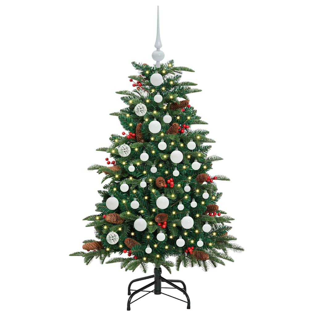 Artificial Christmas Tree with LED Strip Lights Green 120 cm