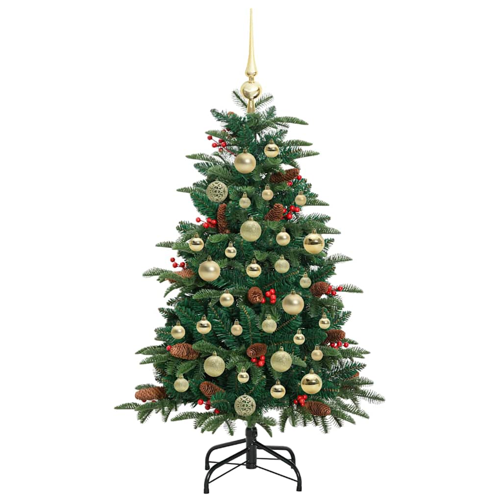 Artificial Christmas Tree with LED Strip Lights Green 120 cm
