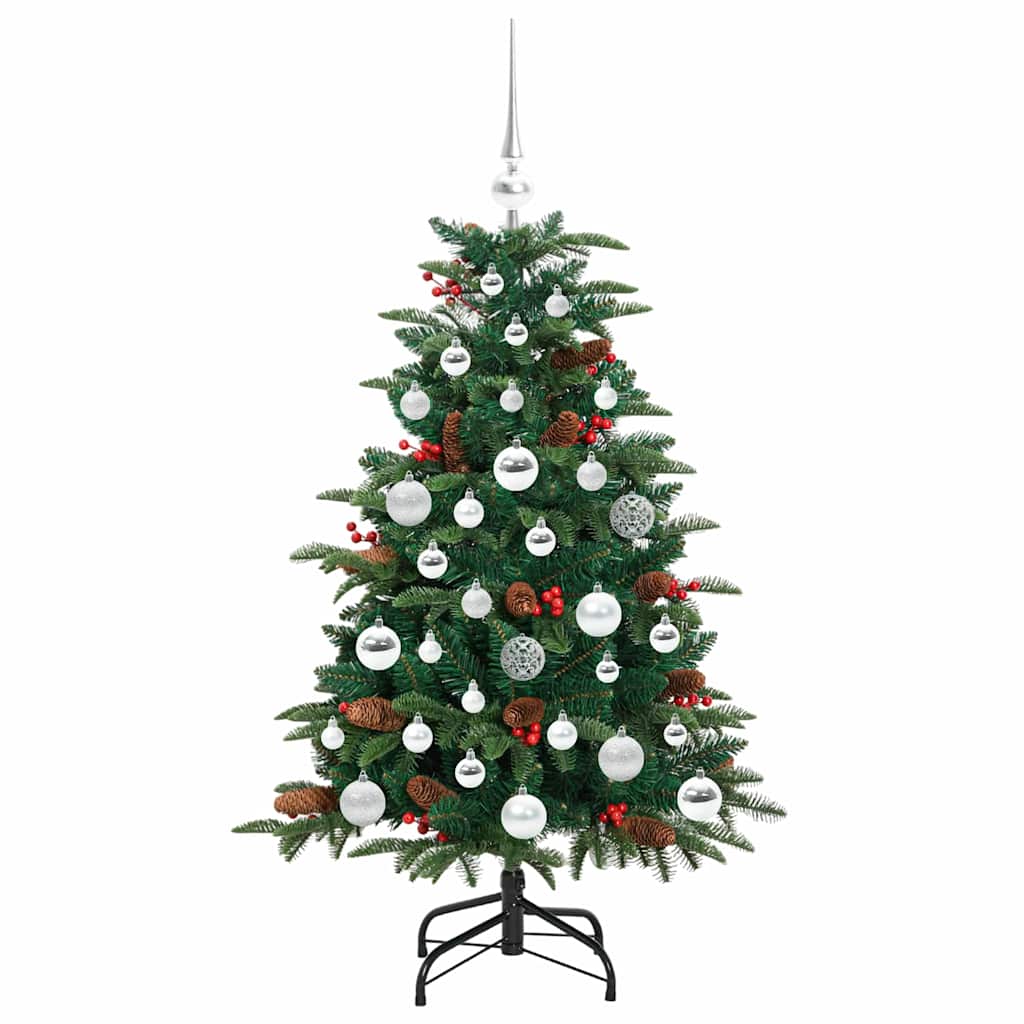 Artificial Christmas Tree with LED Strip Lights Green 120 cm