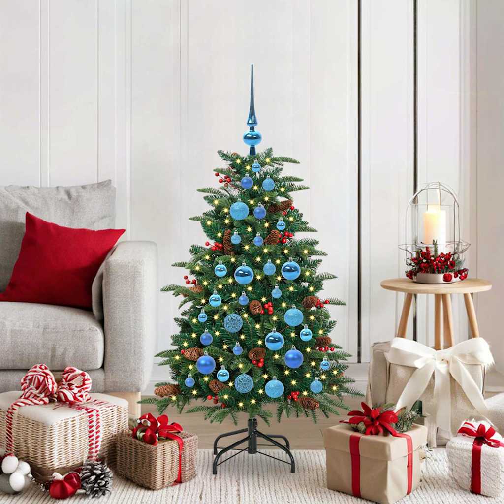 Artificial Christmas Tree with LED Strip Lights Green 120 cm