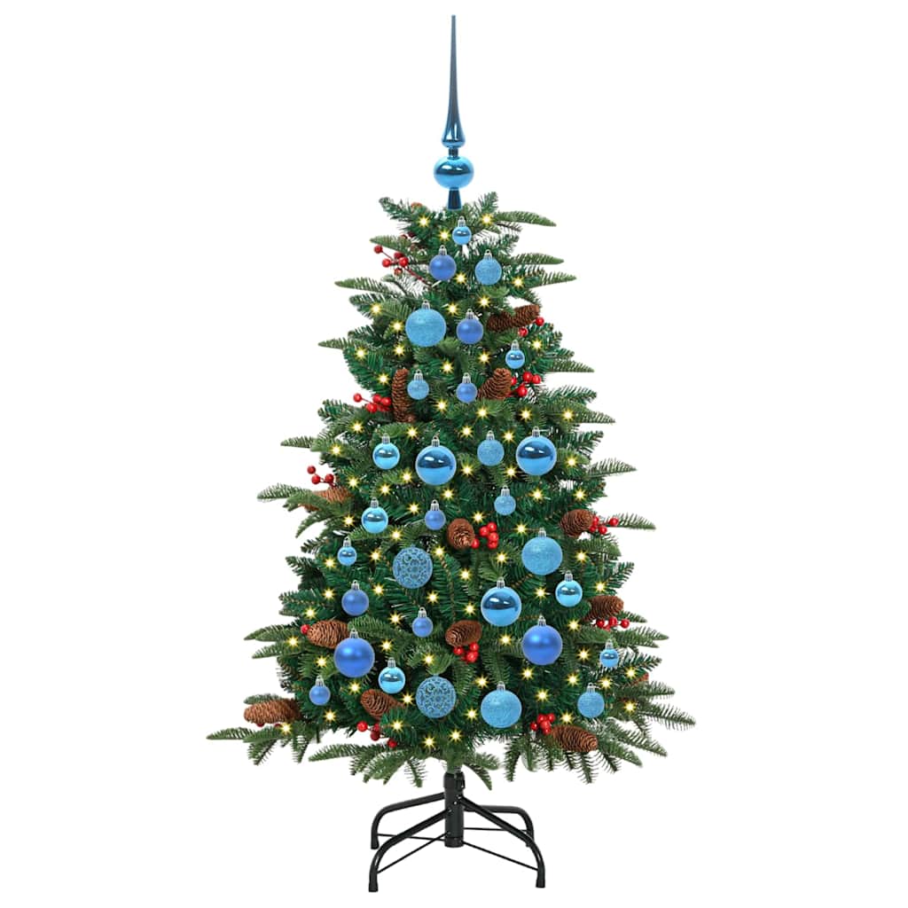 Artificial Christmas Tree with LED Strip Lights Green 120 cm