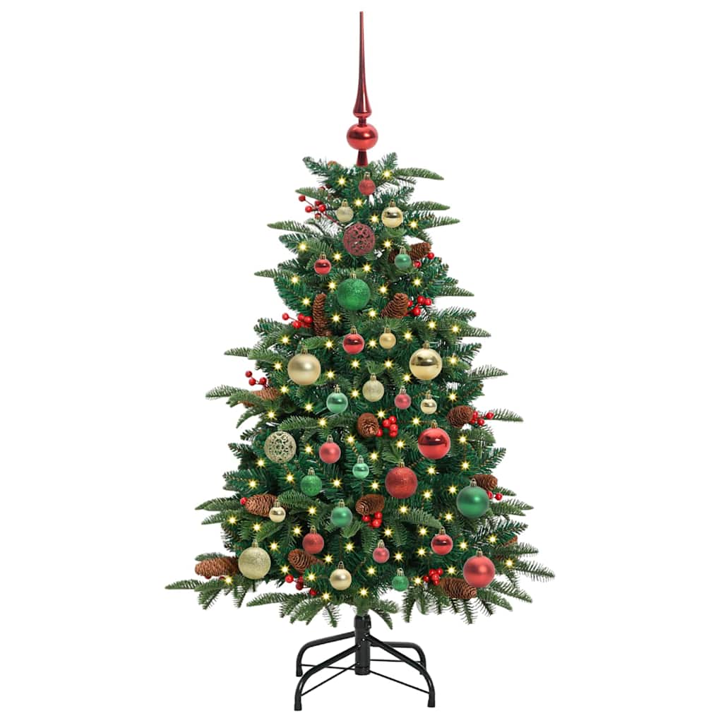 Artificial Christmas Tree with LED Strip Lights Green 120 cm