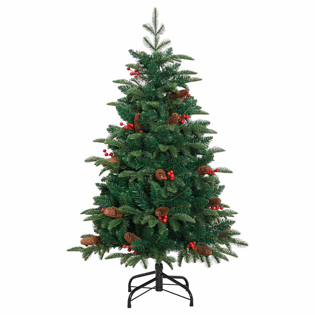Artificial Christmas Tree with LED Strip Lights Green 120 cm