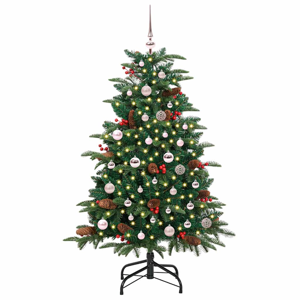 Artificial Christmas Tree with LED Strip Lights Green 150 cm
