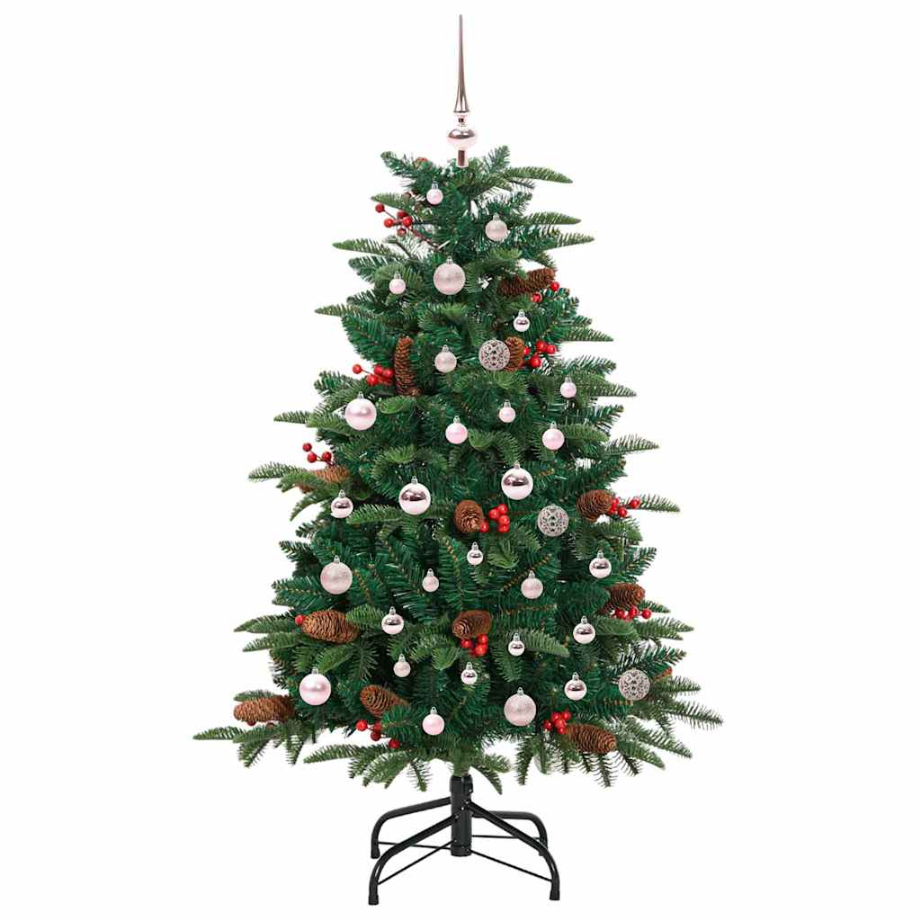 Artificial Christmas Tree with LED Strip Lights Green 150 cm