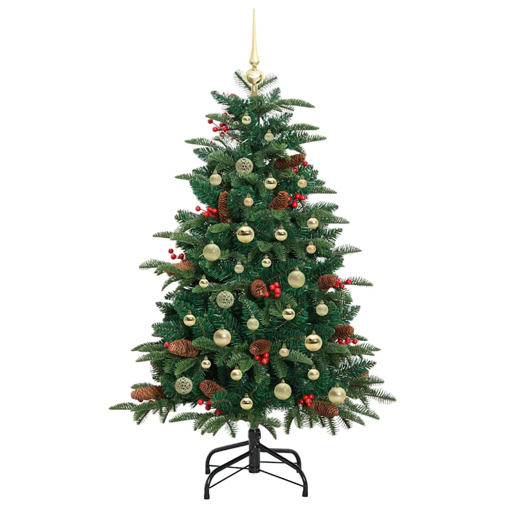 Artificial Christmas Tree with LED Strip Lights Green 150 cm