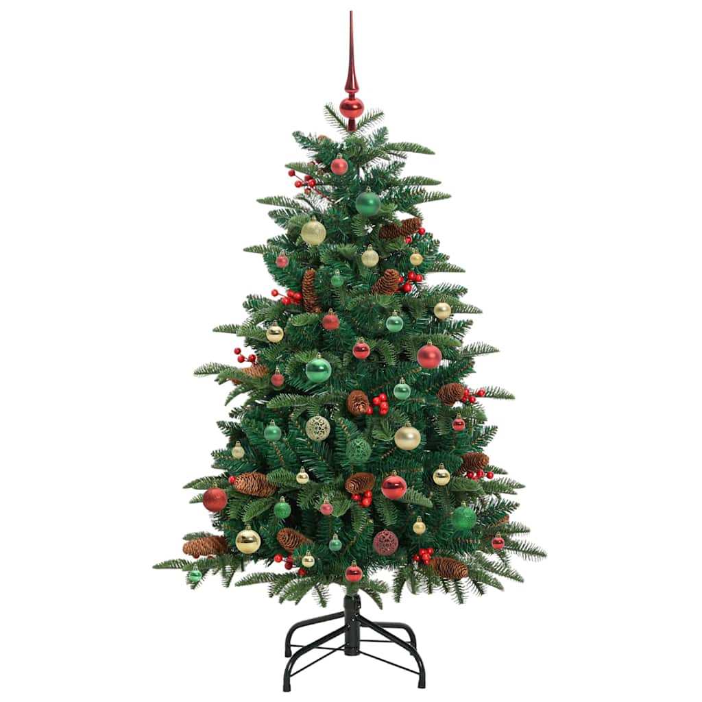 Artificial Christmas Tree with LED Strip Lights Green 150 cm