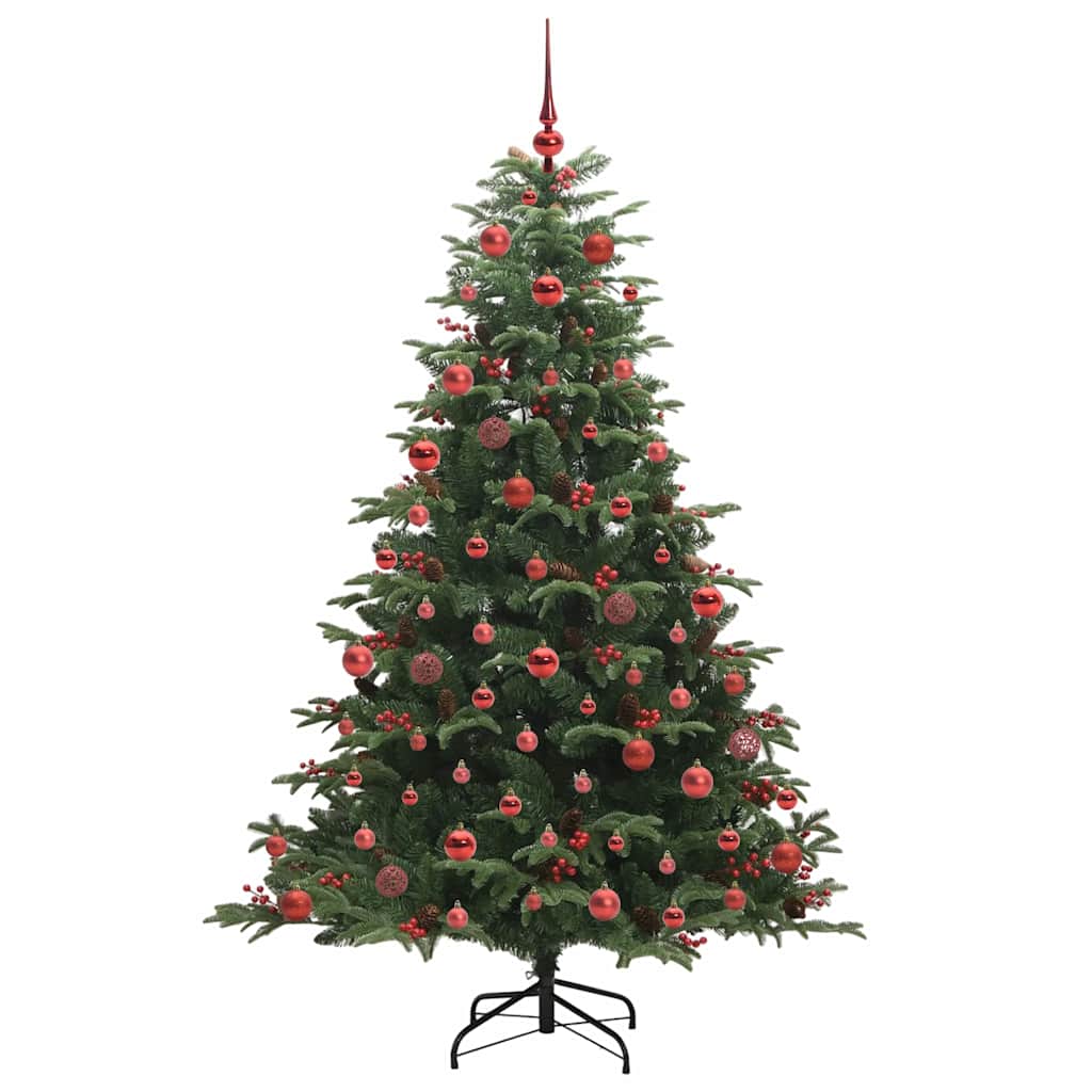 Artificial Christmas Tree with LED Strip Lights Green 180 cm