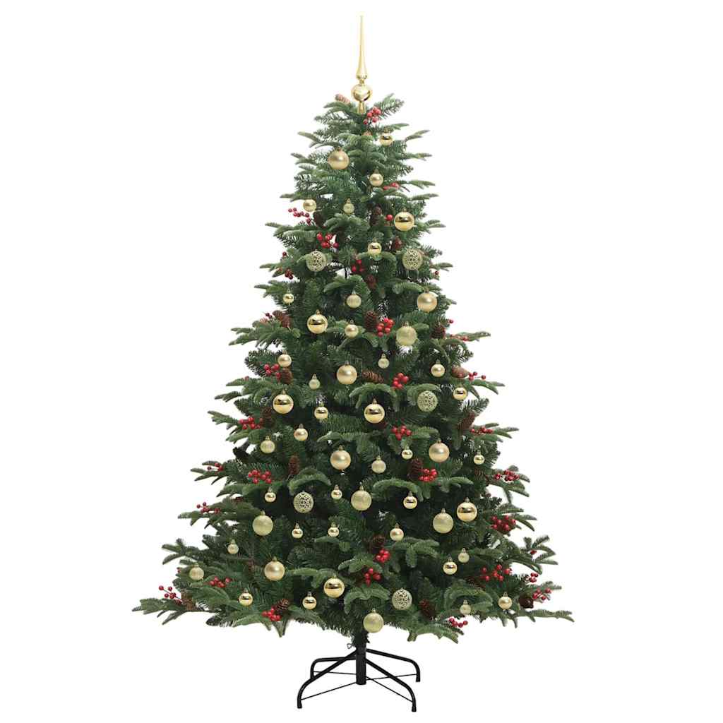 Artificial Christmas Tree with LED Strip Lights Green 180 cm