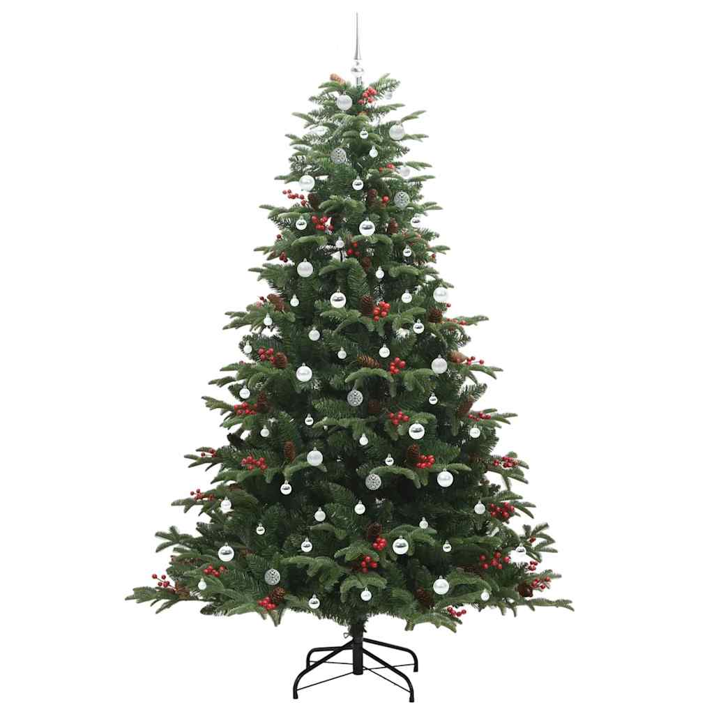 Artificial Christmas Tree with LED Strip Lights Green 240 cm