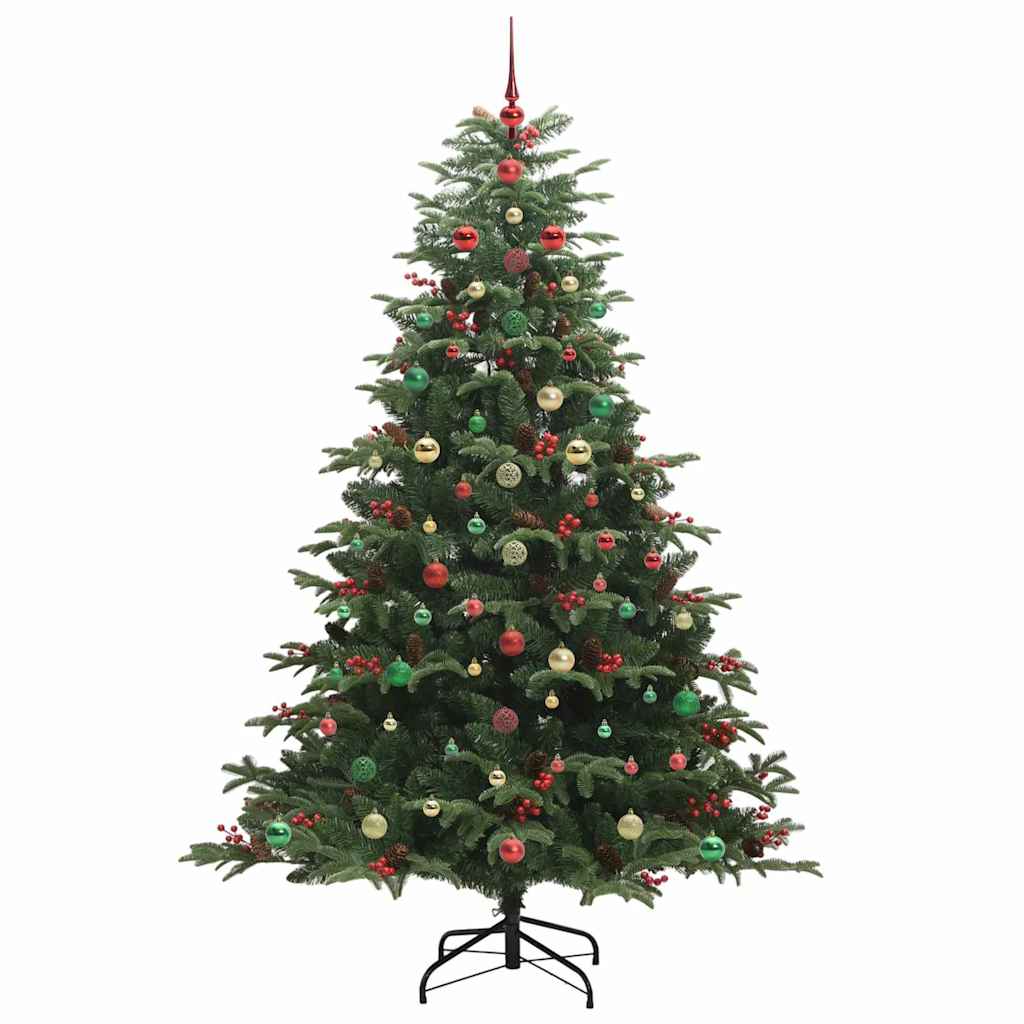 Artificial Christmas Tree with LED Strip Lights Green 240 cm
