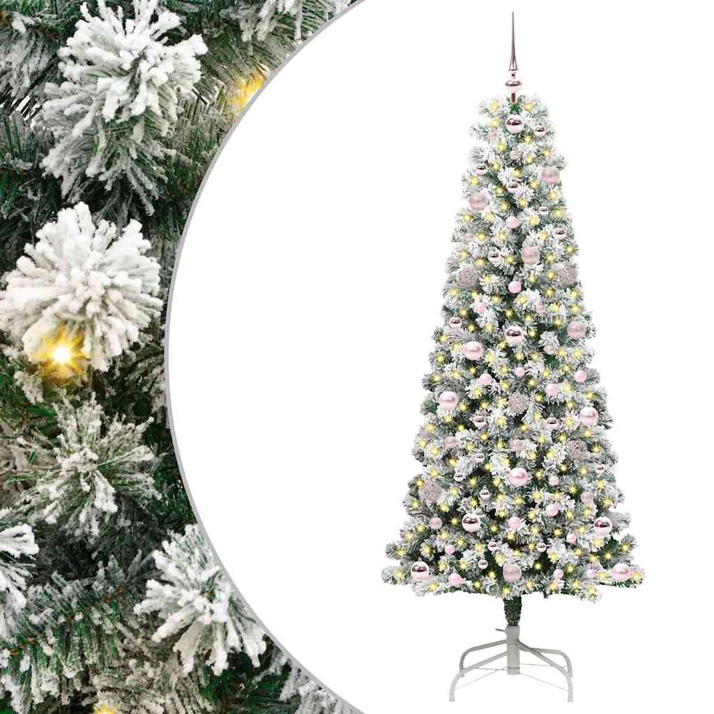 Artificial Hinged Christmas Tree 180 cm PVC