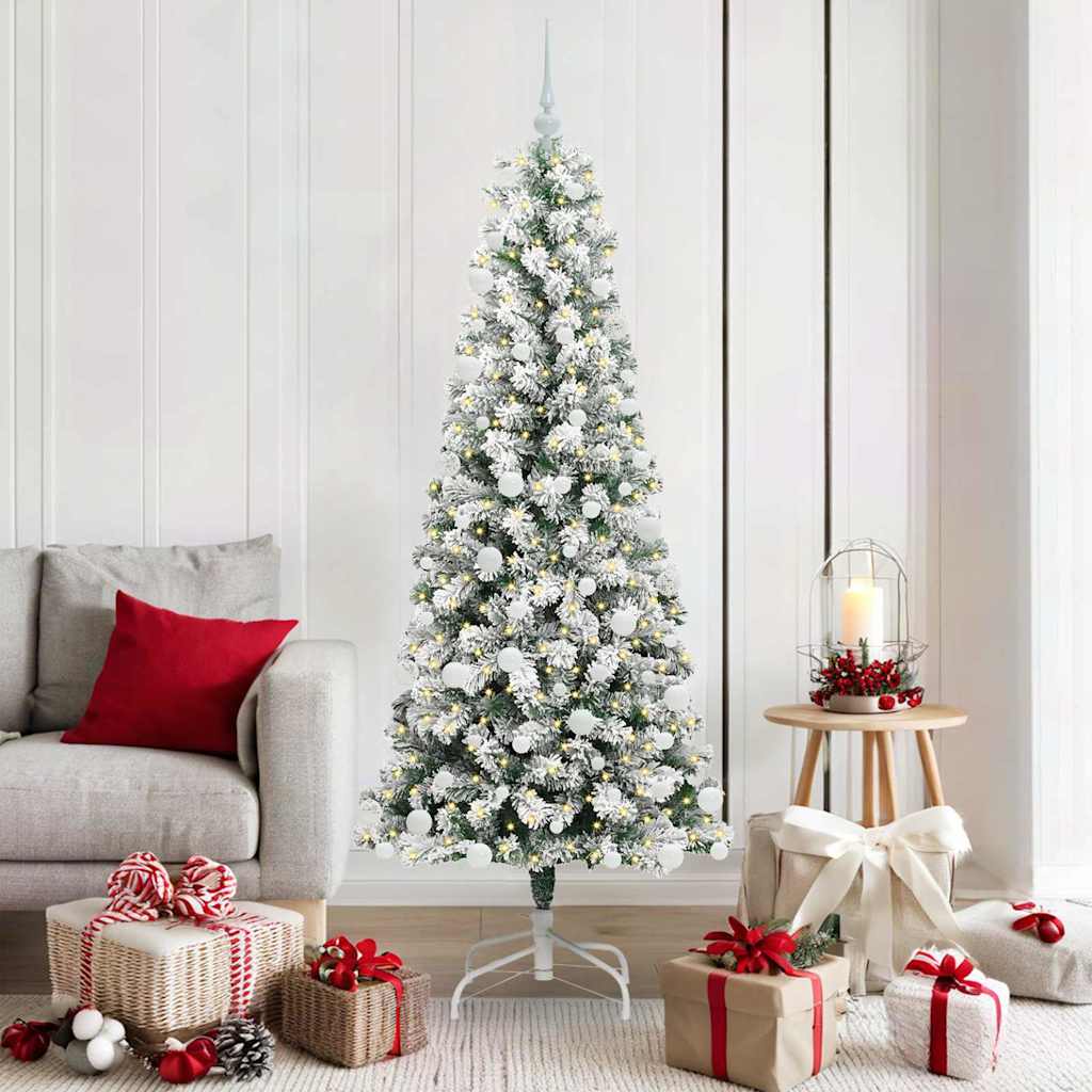 Artificial Hinged Christmas Tree 180 cm PVC