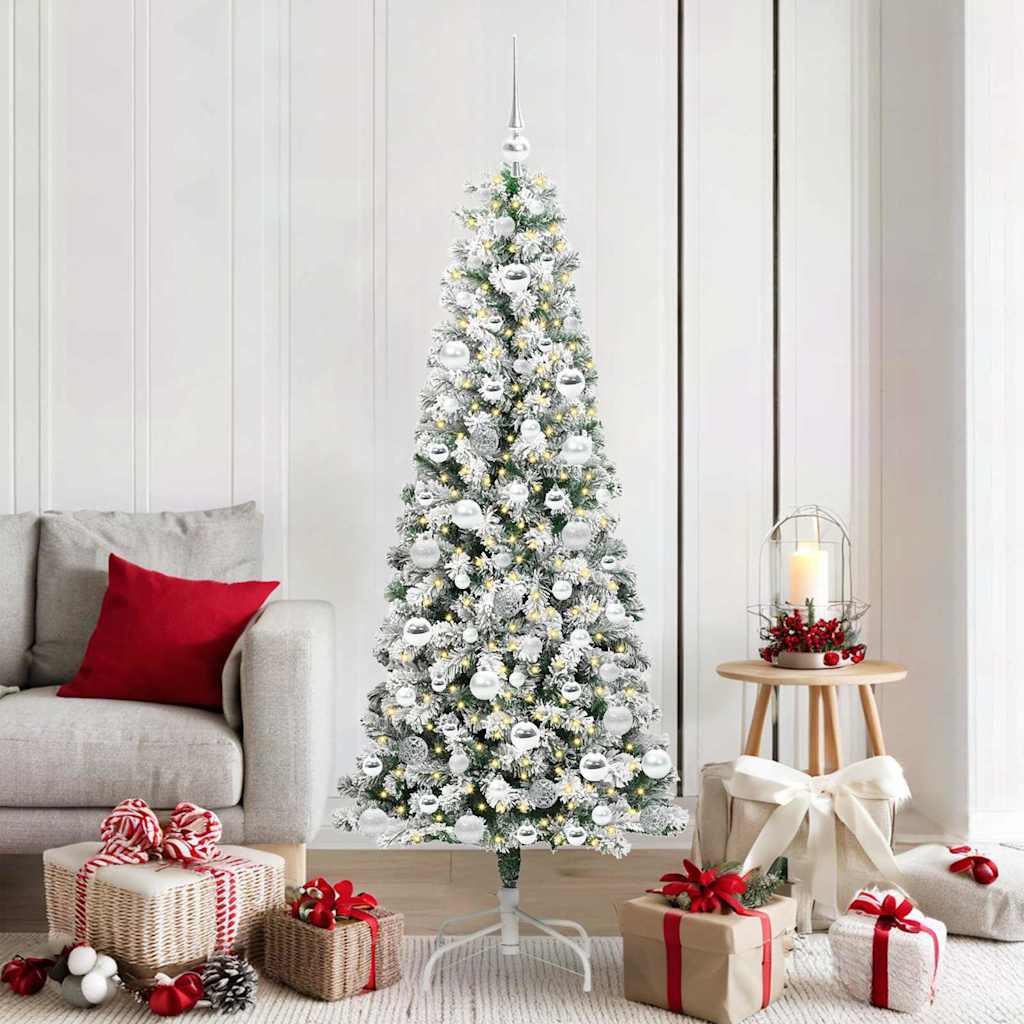 Artificial Hinged Christmas Tree 180 cm PVC