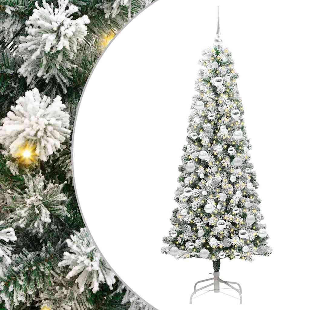 Artificial Hinged Christmas Tree 180 cm PVC