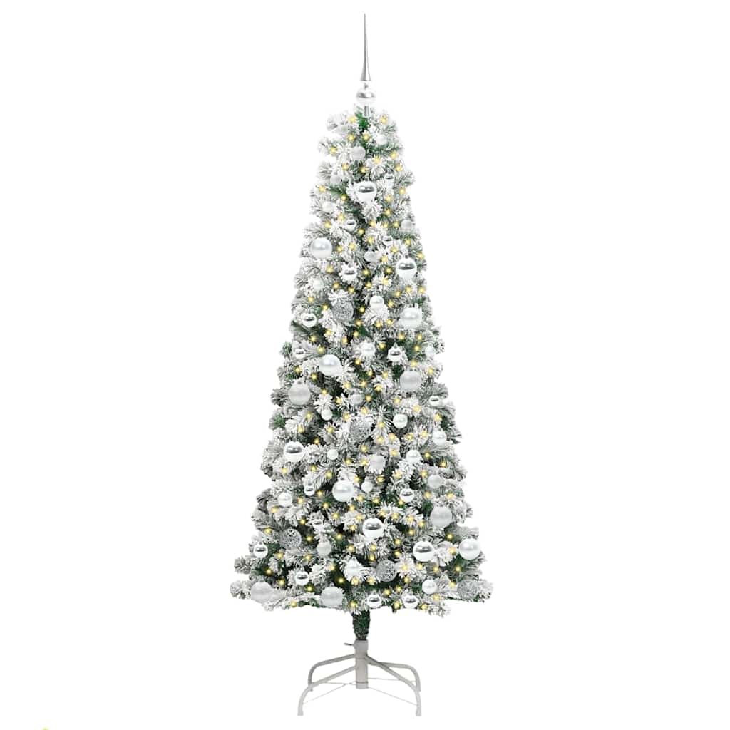 Artificial Hinged Christmas Tree 180 cm PVC