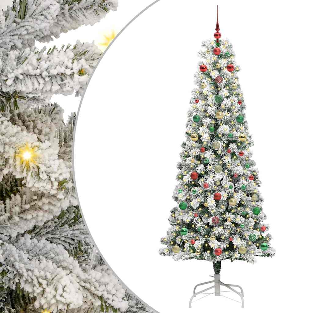 Artificial Hinged Christmas Tree 180 cm PVC