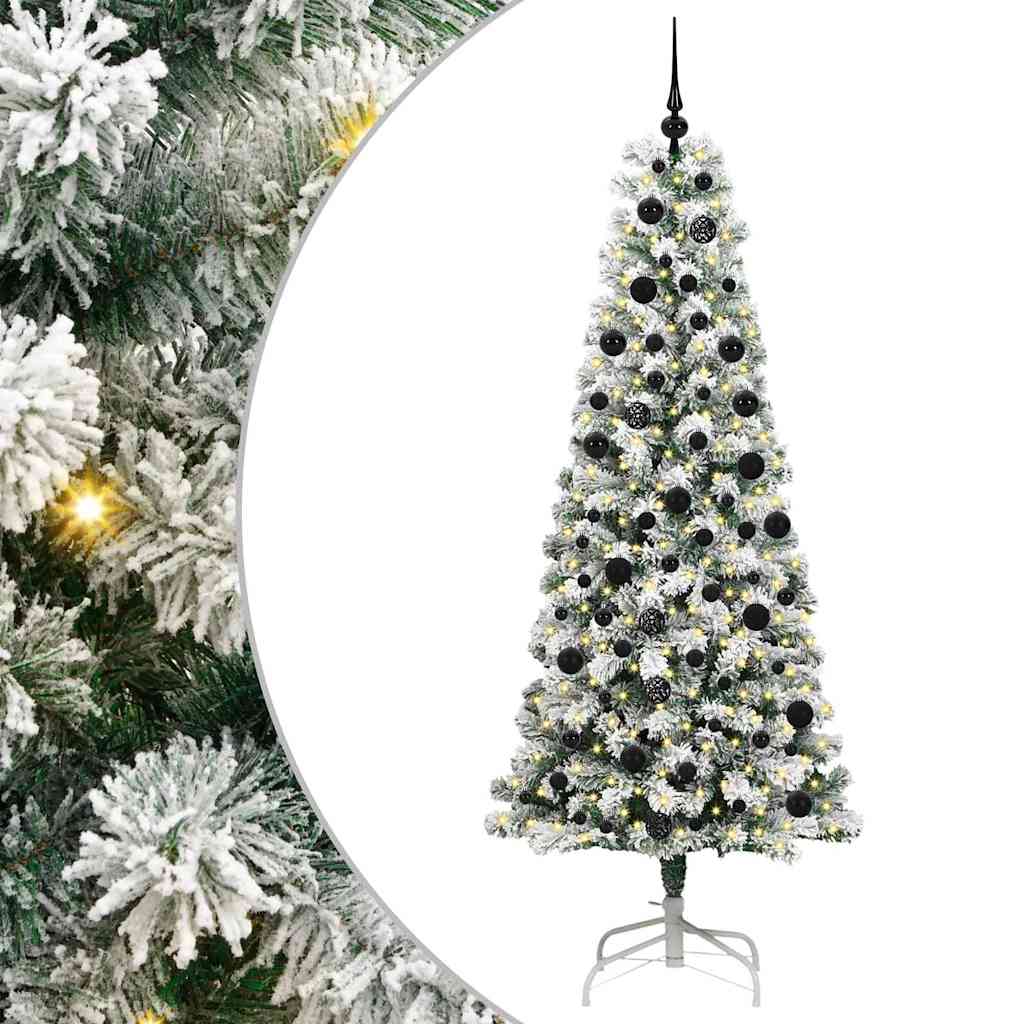 Artificial Hinged Christmas Tree 210 cm PVC
