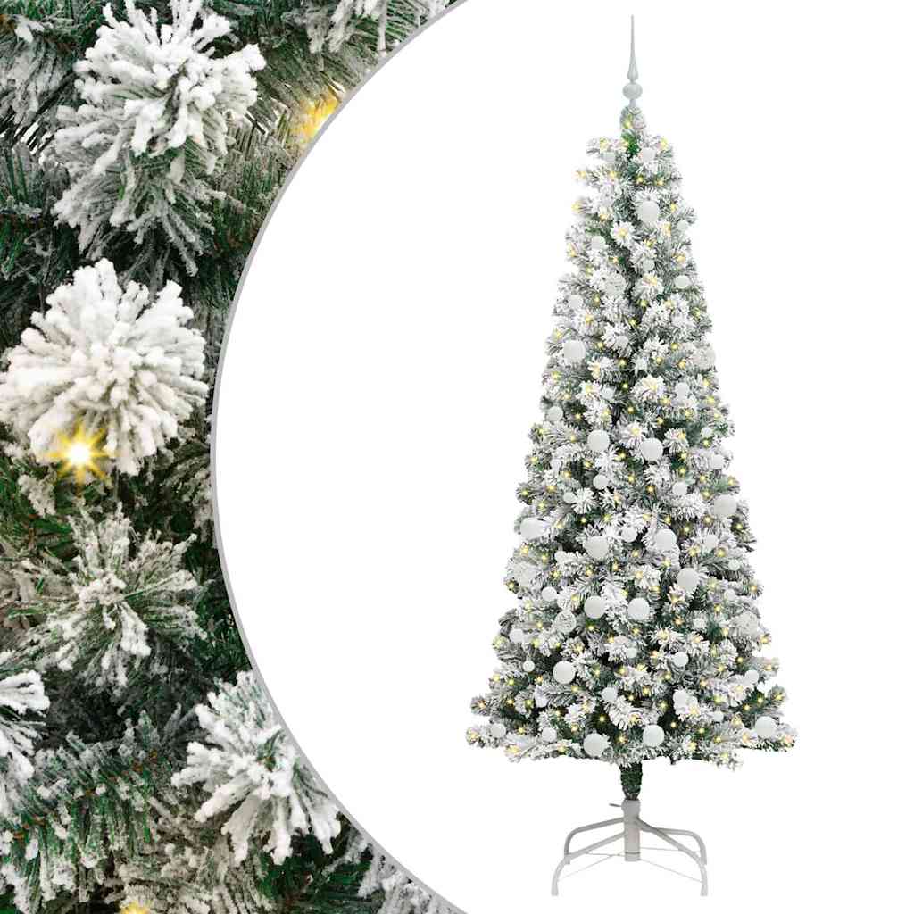 Artificial Hinged Christmas Tree 210 cm PVC
