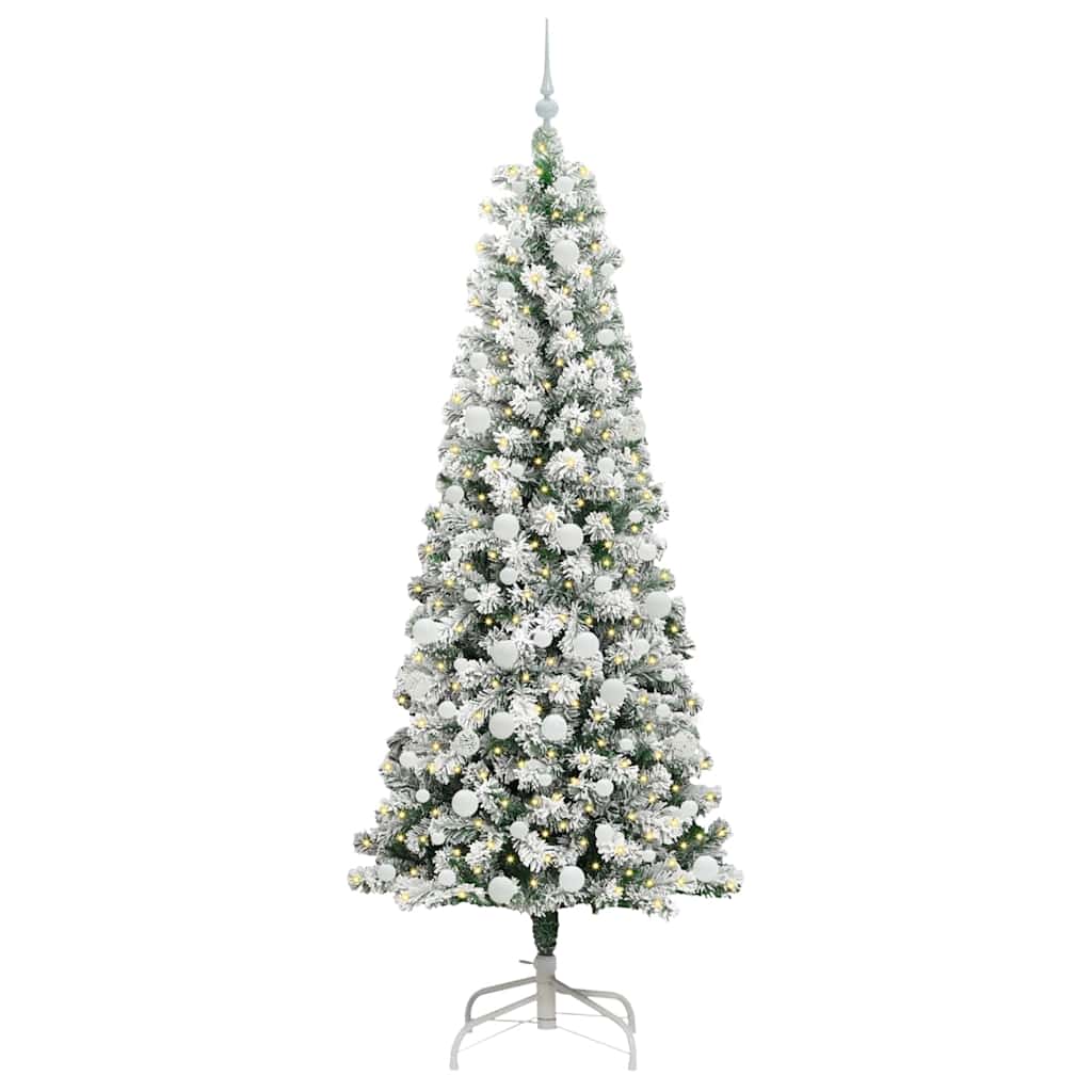 Artificial Hinged Christmas Tree 210 cm PVC
