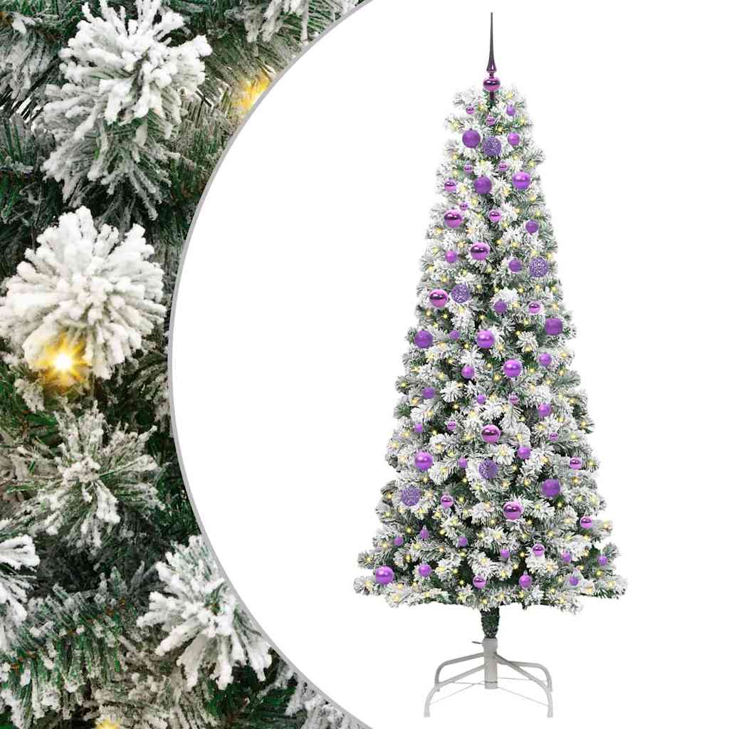 Artificial Hinged Christmas Tree 210 cm PVC