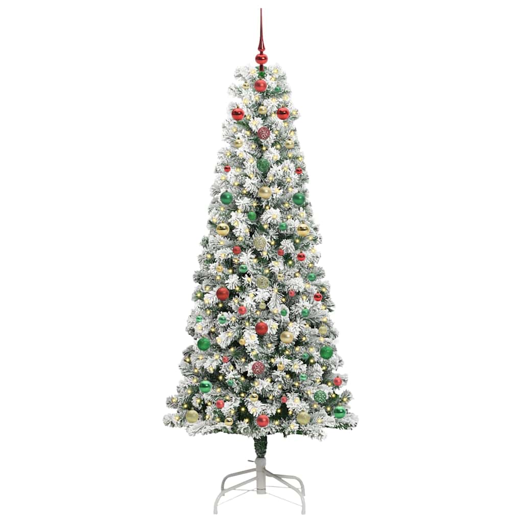 Artificial Hinged Christmas Tree 210 cm PVC