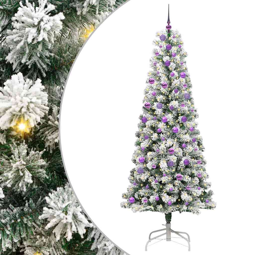 Artificial Hinged Christmas Tree 240 cm PVC
