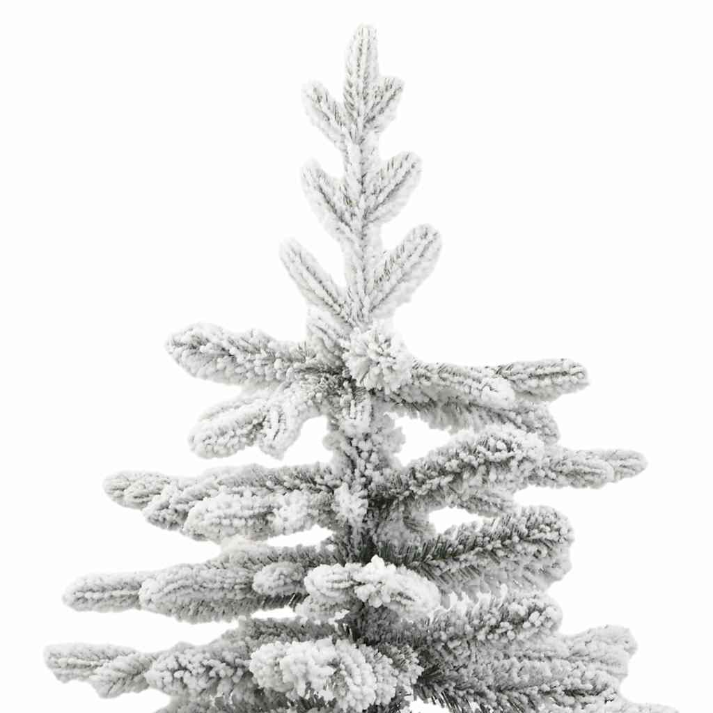 Artificial Hinged Christmas Tree White 240 cm PE and PVC