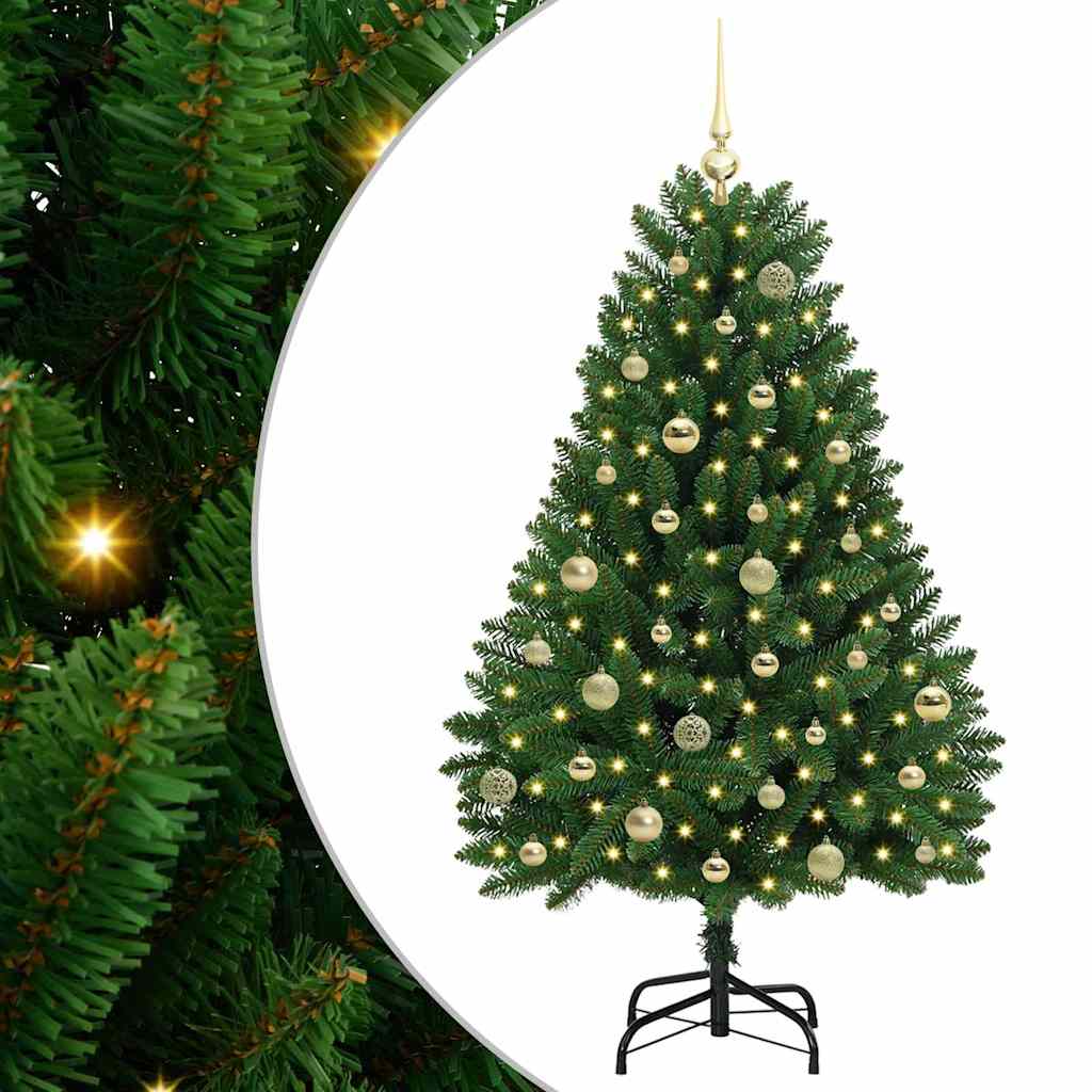 Artificial Christmas Tree Green 150 cm PVC and Metal