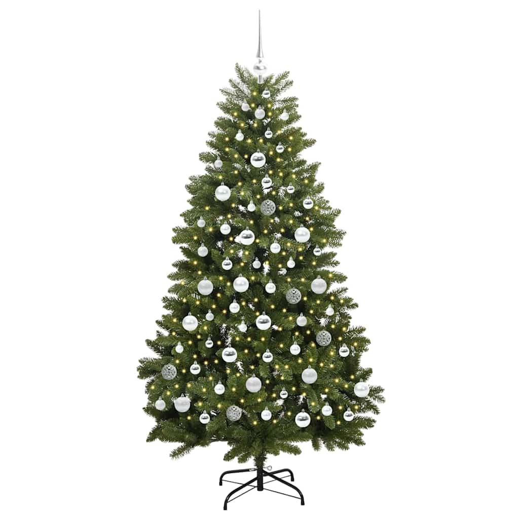 Artificial Christmas Tree Green 180 cm PVC and Metal