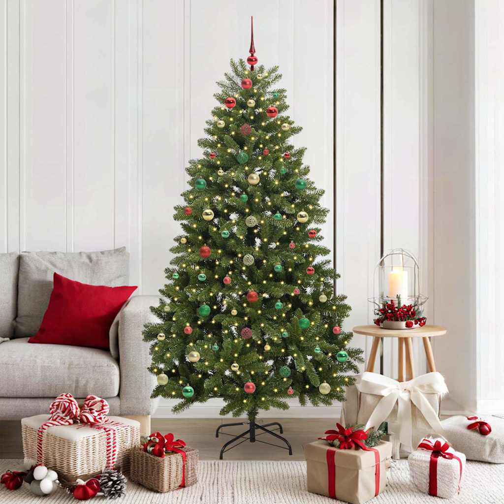 Artificial Christmas Tree Green 180 cm PVC and Metal