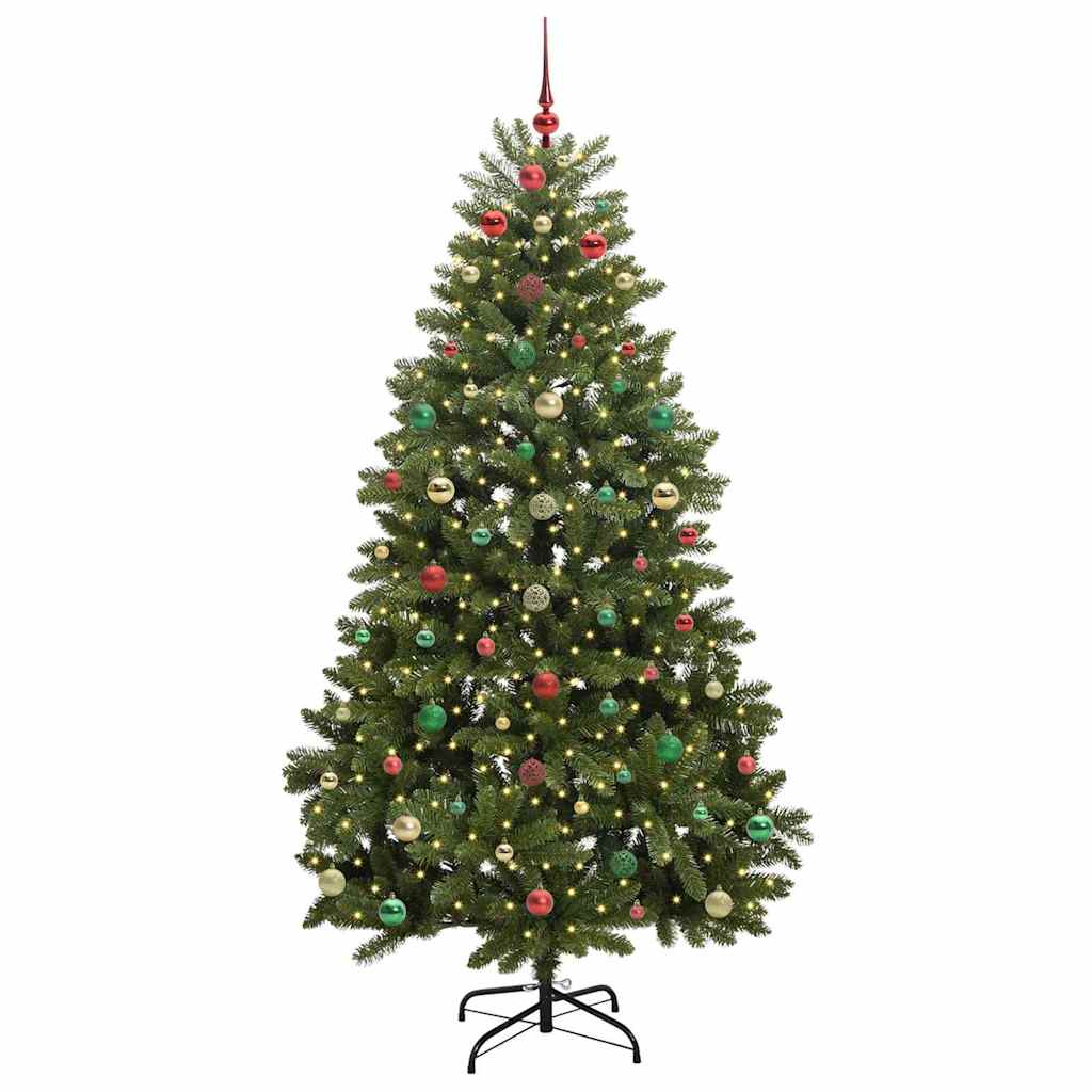 Artificial Christmas Tree Green 180 cm PVC and Metal