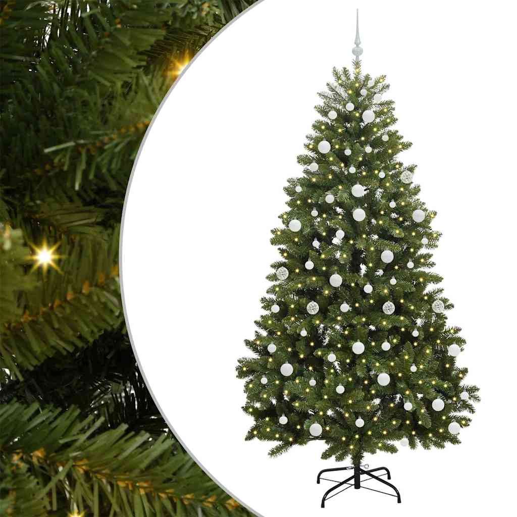 Artificial Christmas Tree Green 210 cm PVC and Metal