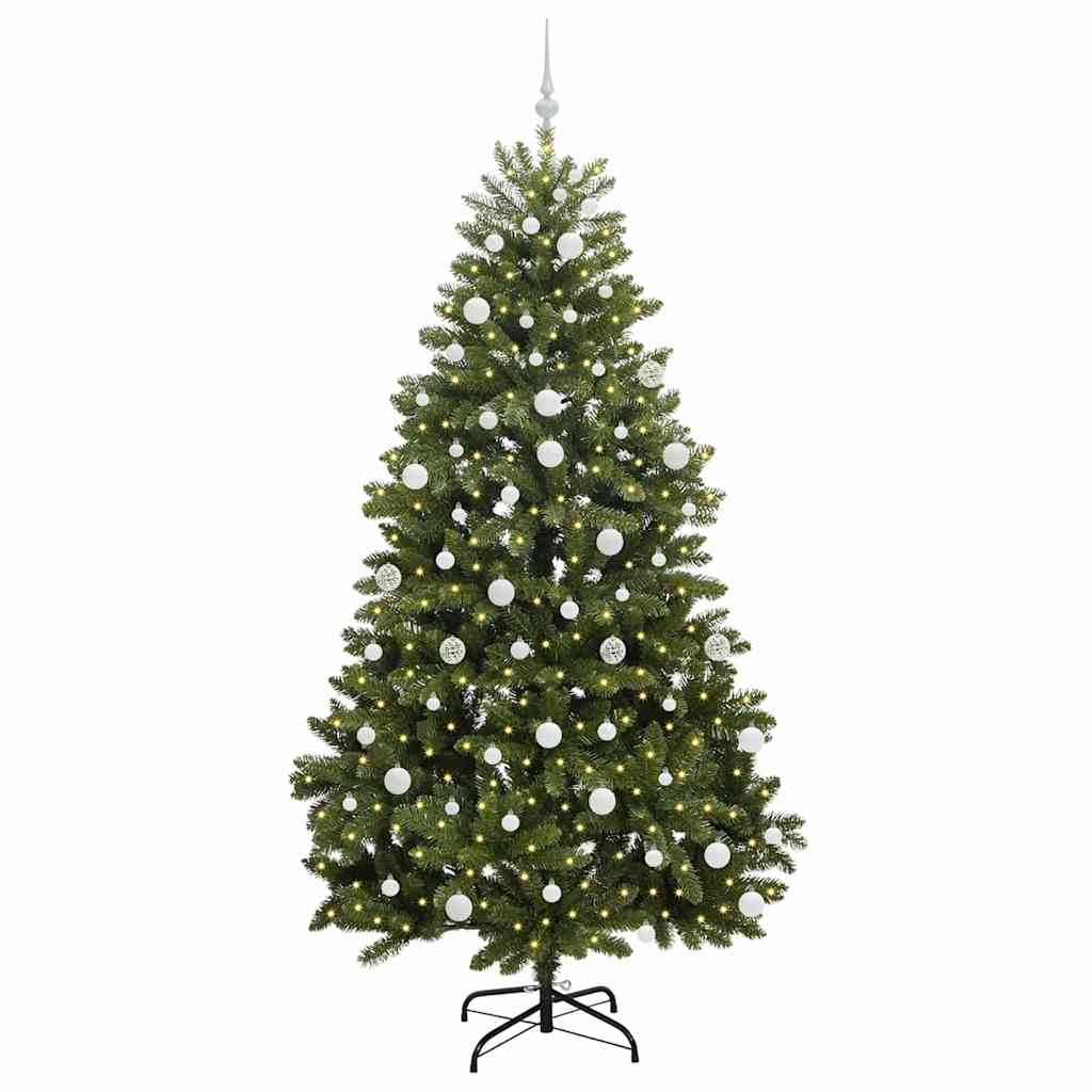 Artificial Christmas Tree Green 210 cm PVC and Metal
