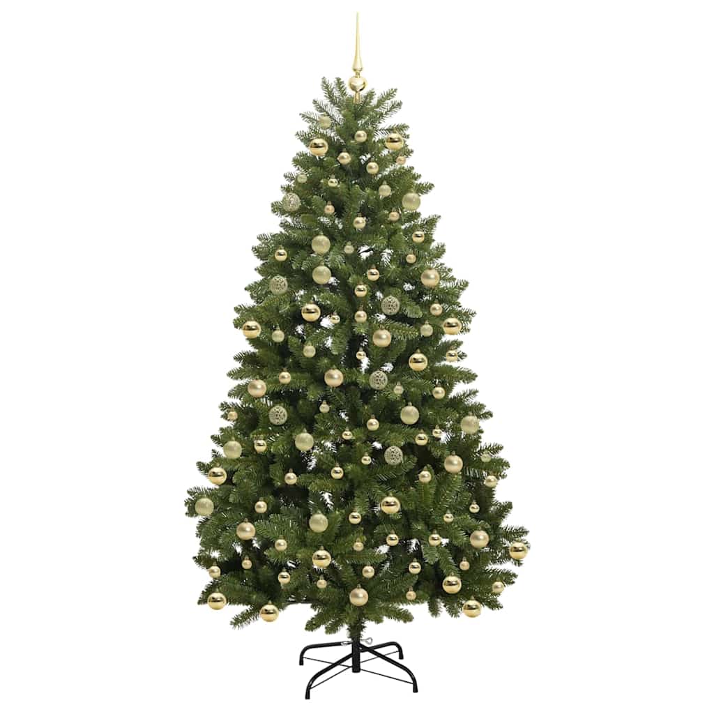 Artificial Christmas Tree Green 210 cm PVC and Metal