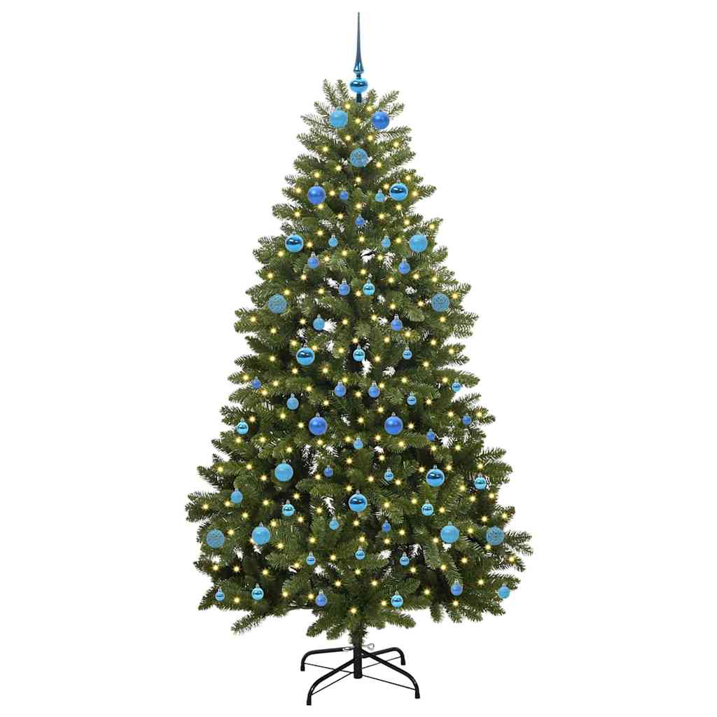 Artificial Christmas Tree Green 210 cm PVC and Metal