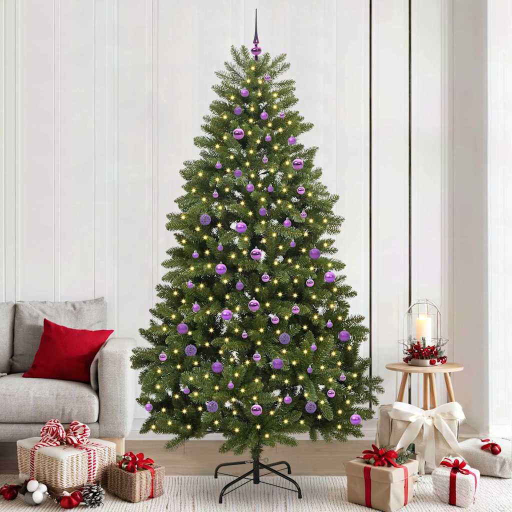 Artificial Christmas Tree Green 240 cm PVC and Metal