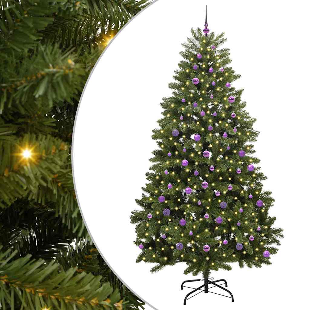 Artificial Christmas Tree Green 240 cm PVC and Metal