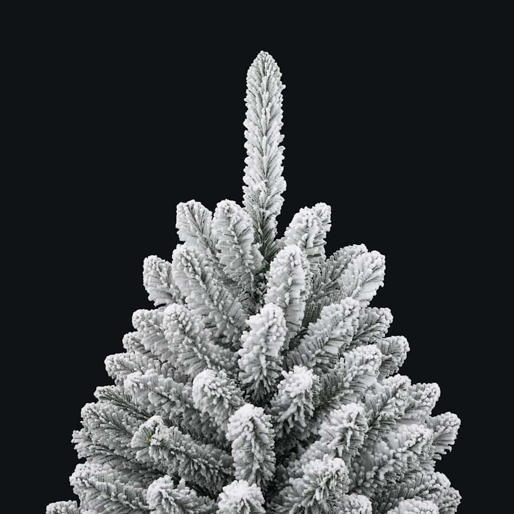 Artificial Christmas Tree Green and White 120 cm PVC and Metal