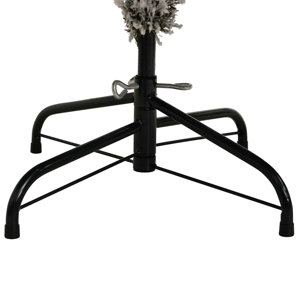 Artificial Christmas Tree Green and White 240 cm PVC and Metal