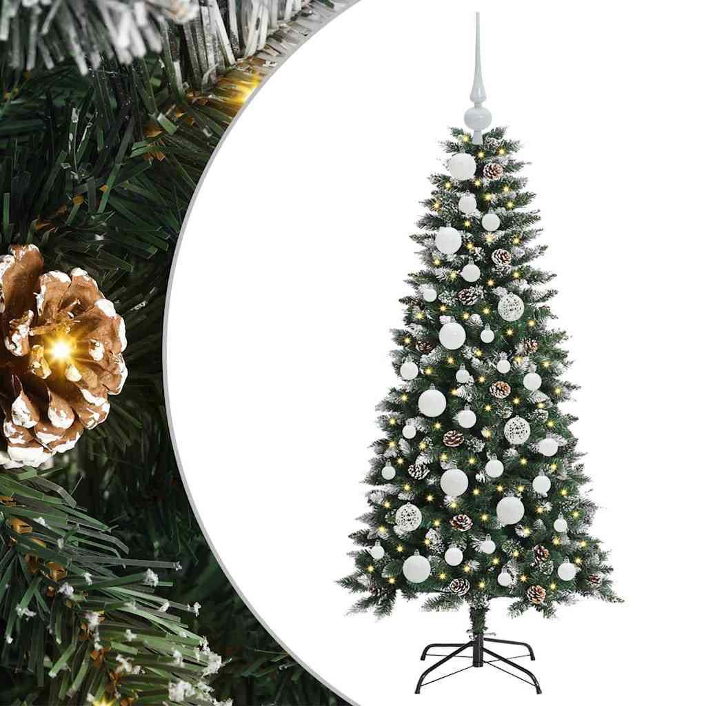 Artificial Christmas Tree with 150 LEDs Green 55 x 55 x 120 cm